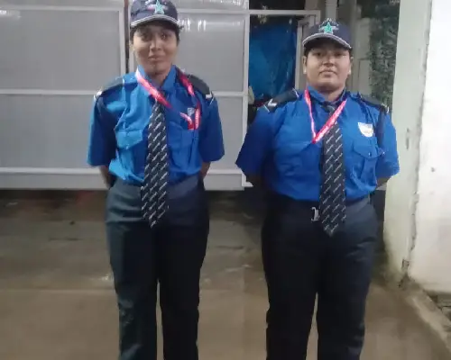 Female security guards for women's safety and frisking