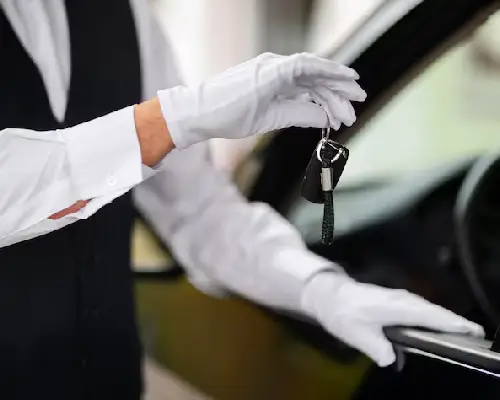 Valet parking service staff